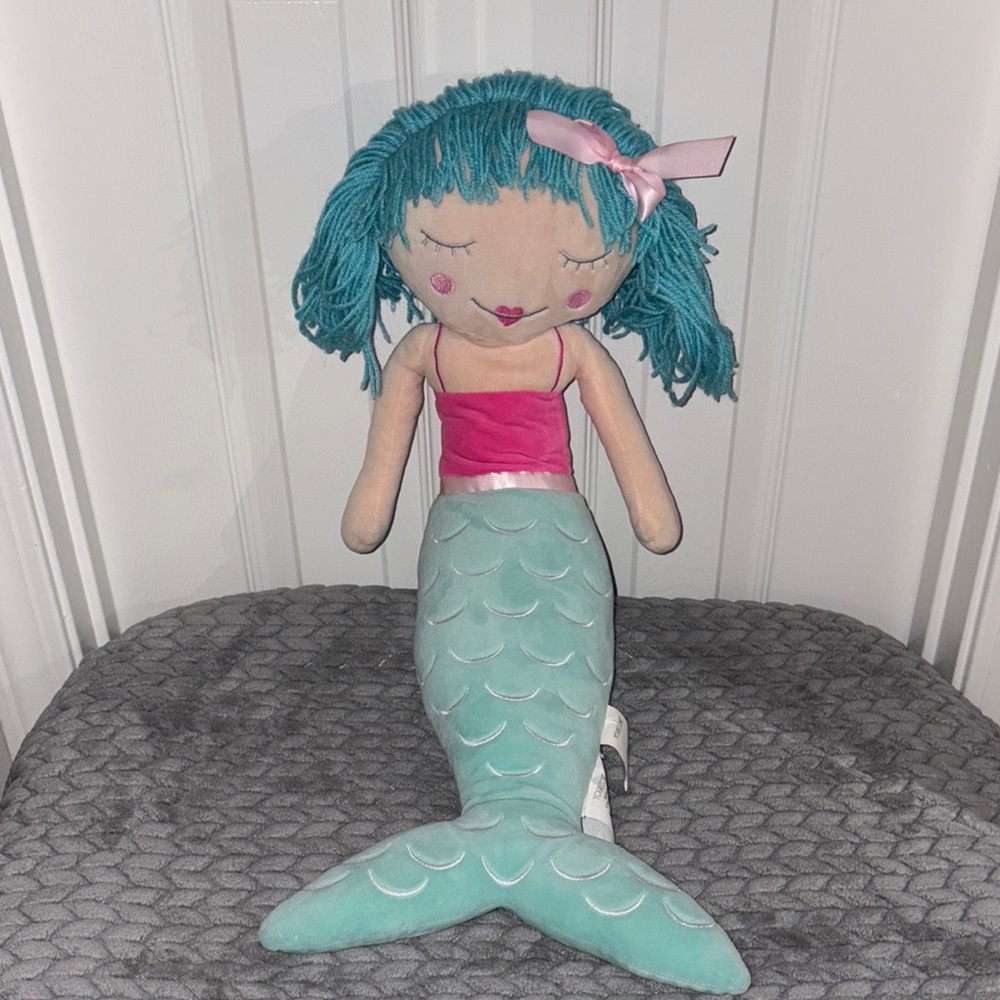 Mermaid Plush Doll with Pink and Teal Colors